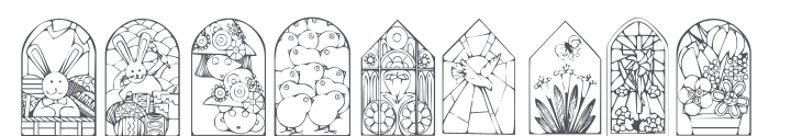 KR Easter Windows Font