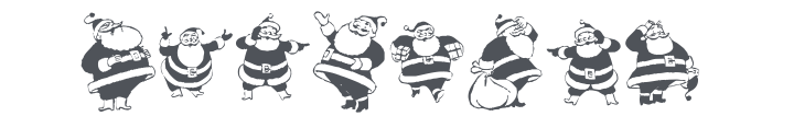 KR Eight Santas Font