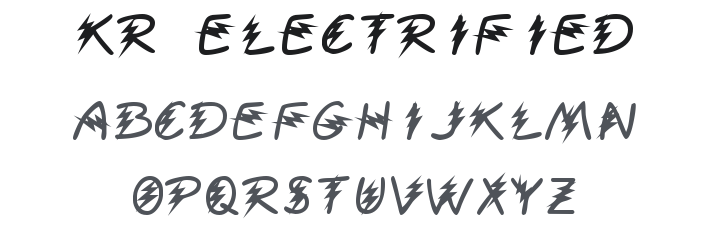 KR Electrified Font