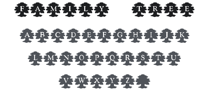 KR Family Tree Font