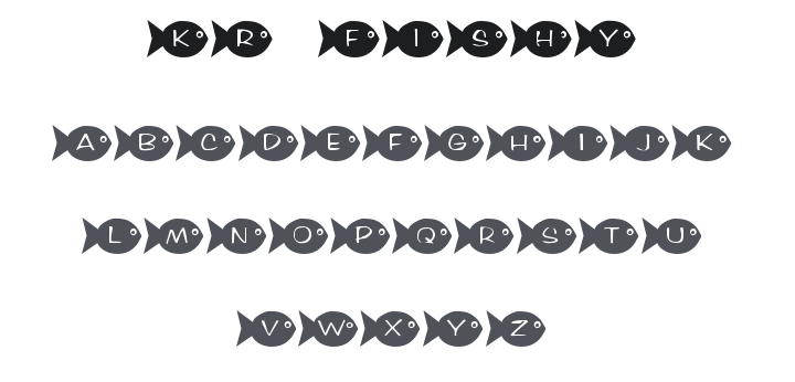 KR Fishy Font