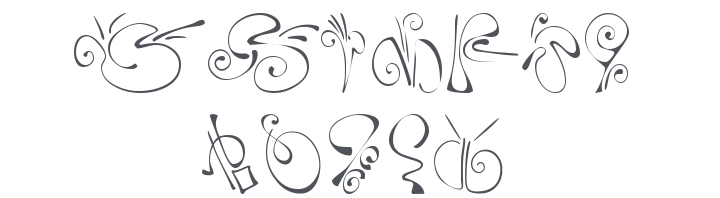 KR Fleur Flair 5 Font