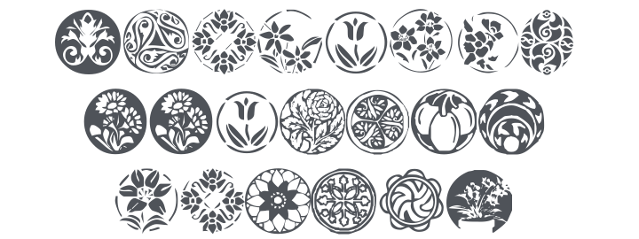 KR Fleurish Circle Font