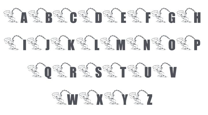 KR Font Fishin 2 Font