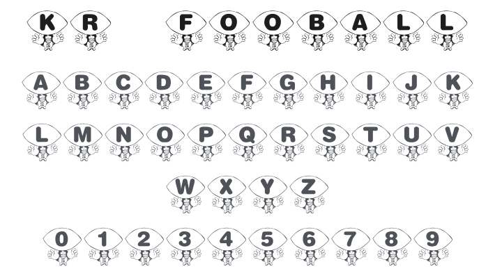 KR Foo'ball Font