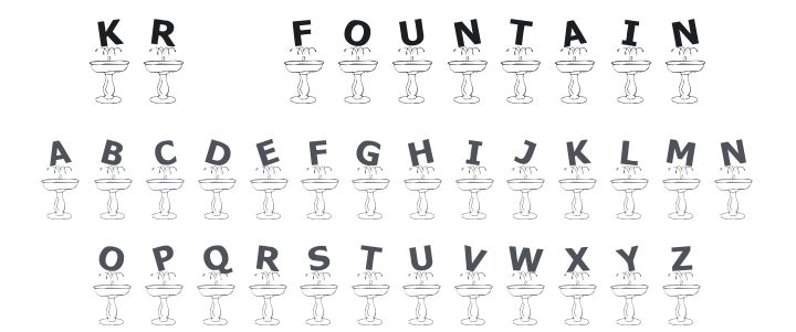 KR Fountain Font