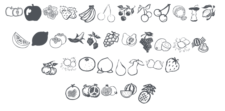 KR Fruitsy Font
