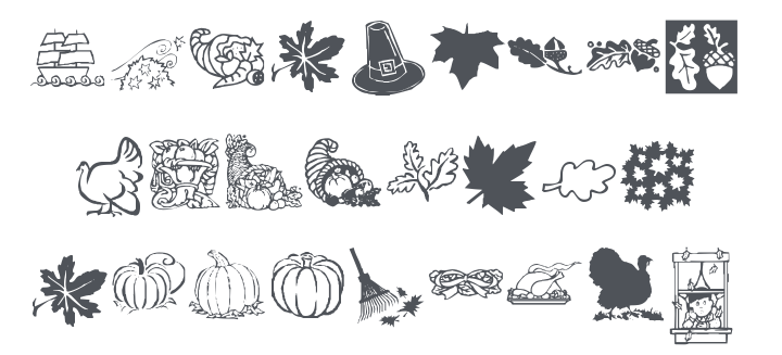 KR Harvest Dings Font