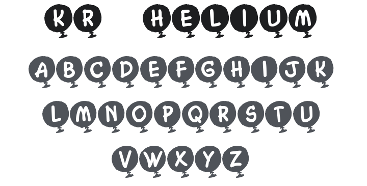 KR Helium Font