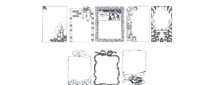 KR Holiday Frames 1 Font