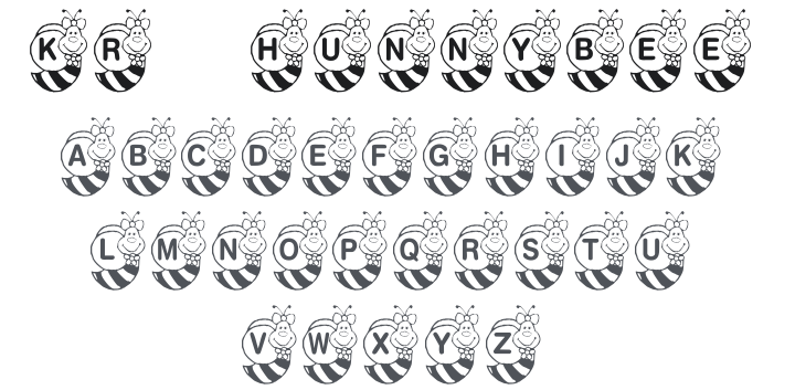 KR Hunnybee Font