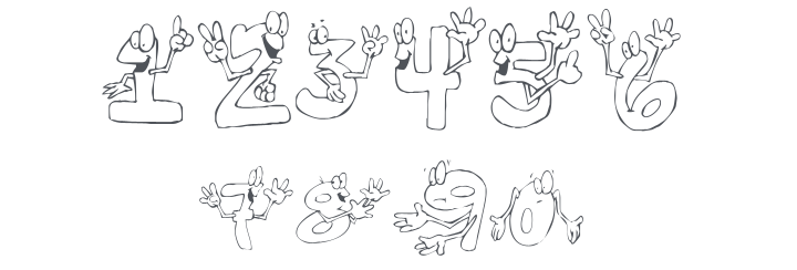 KR I'm This Many! Font