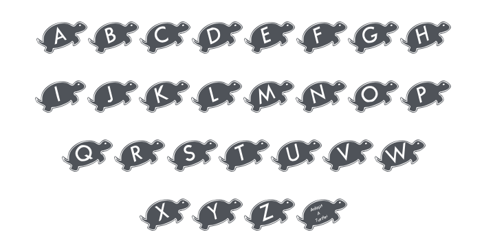KR Julies Turtle Rescue Font