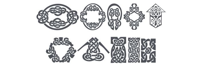 KR Keltic Five Font