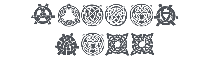 KR Keltic Three Font