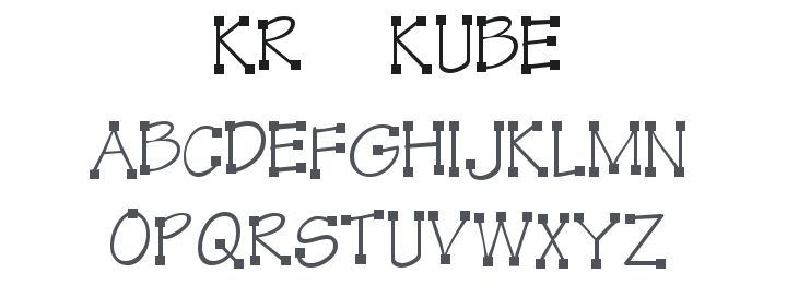 KR Kube Font