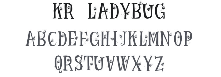 KR Ladybug Font