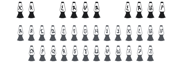 KR Lava Lamp Font