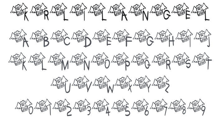 KR Lil Angel Font
