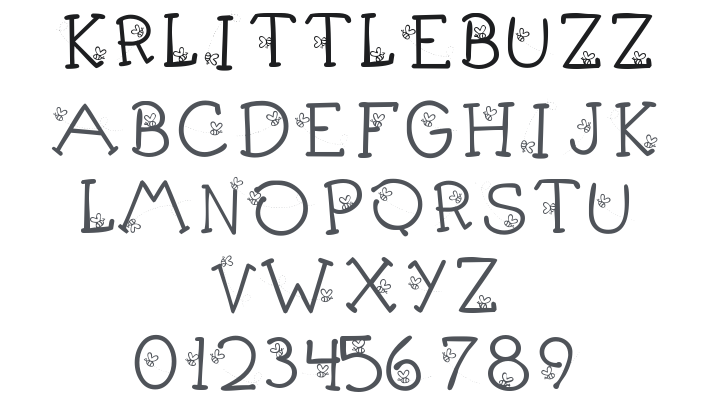 KR Little Buzz Font