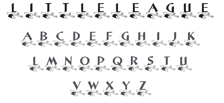 KR Little League Font