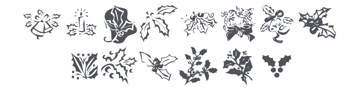 KR Lots Of Holly Font