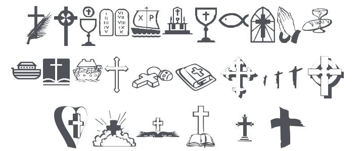 KR Lynda's Christian Dings Font