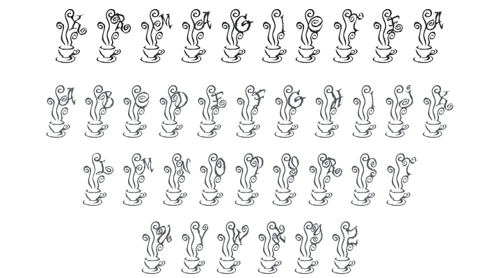 KR Magic Tea Font