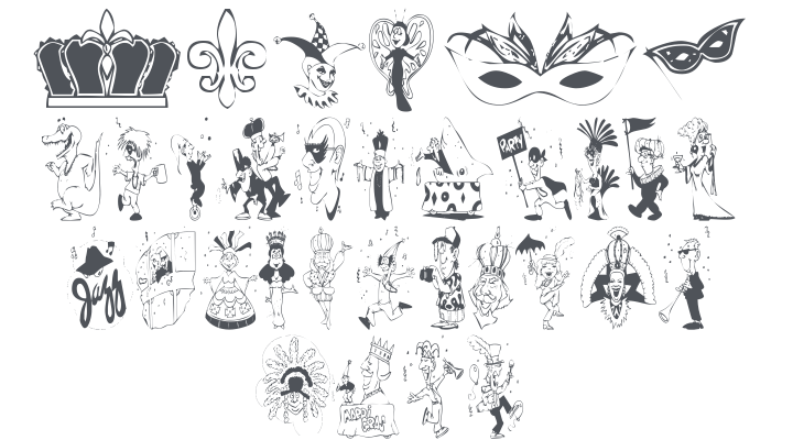 KR Mardi Gras Font
