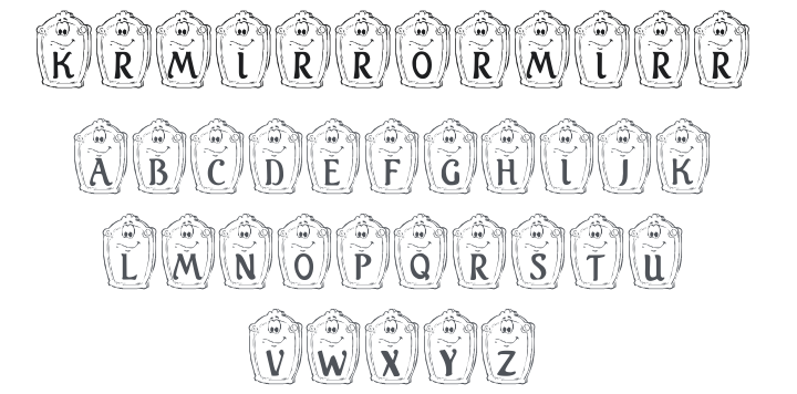 KR Mirror Mirror Font