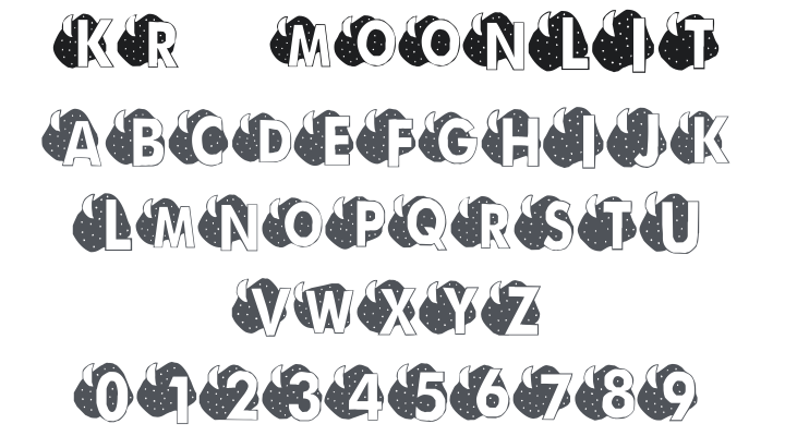 KR Moonlit Font