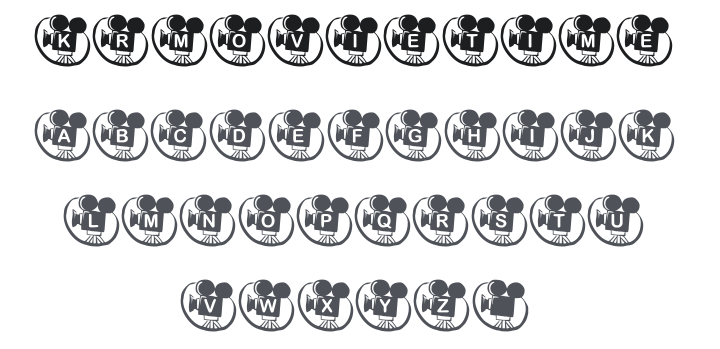 KR Movie Time Font