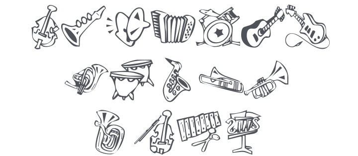KR Music Class Font