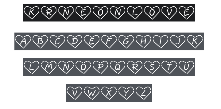 KR Neon Love Font