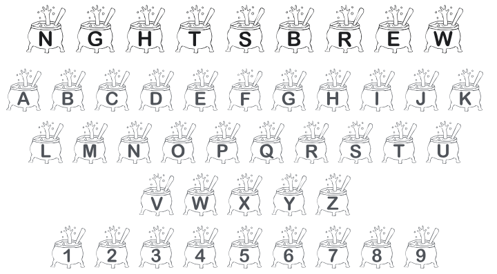 KR Nght's Brew! Font