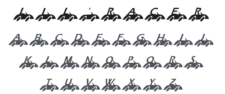 KR Nick's Lil' Racer Font