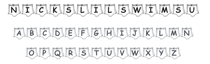 KR Nick's Lil Swimsuit Font