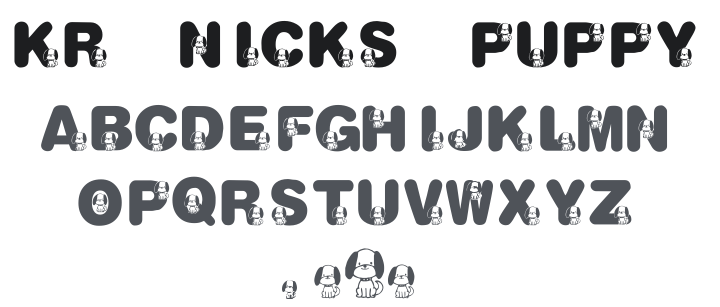 KR Nick's Puppy 1 Font
