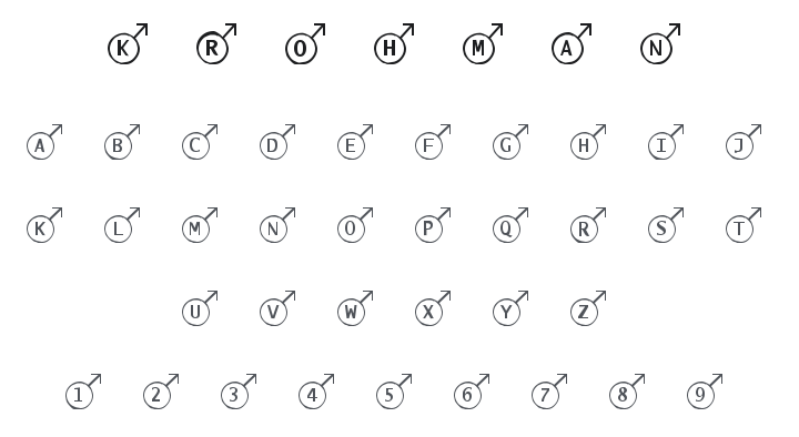KR Oh Man! Font