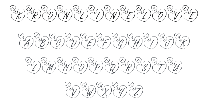 KR Online Love Font