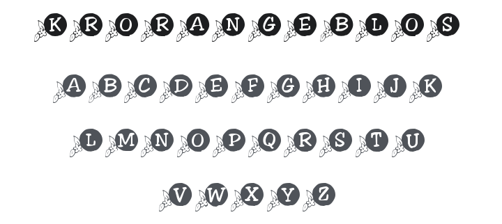 KR Orange Blossom Font