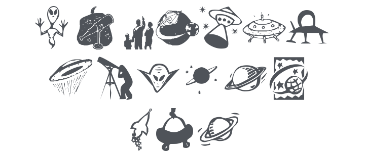 KR Out Of This World Font