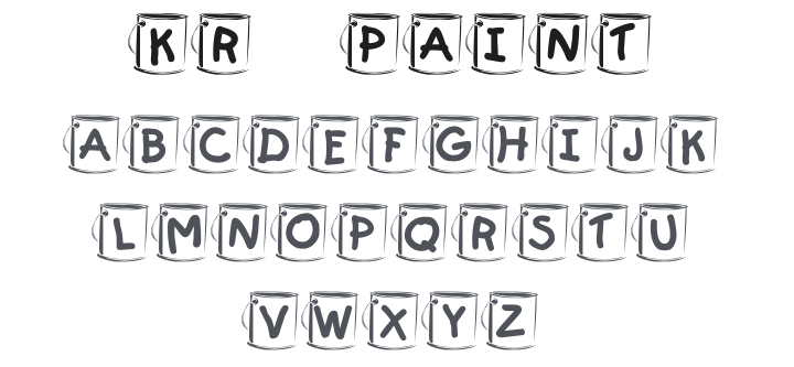 KR Paint Font