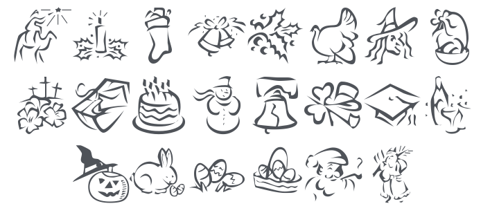 KR Pick A Holiday 2 Font