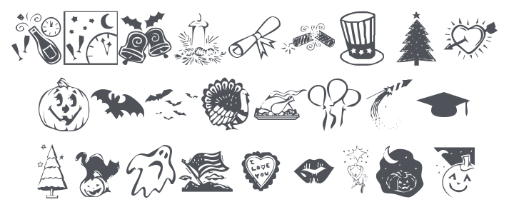 KR Pick A Holiday Font