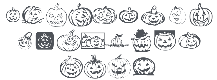 KR Pick A Pumpkin Font