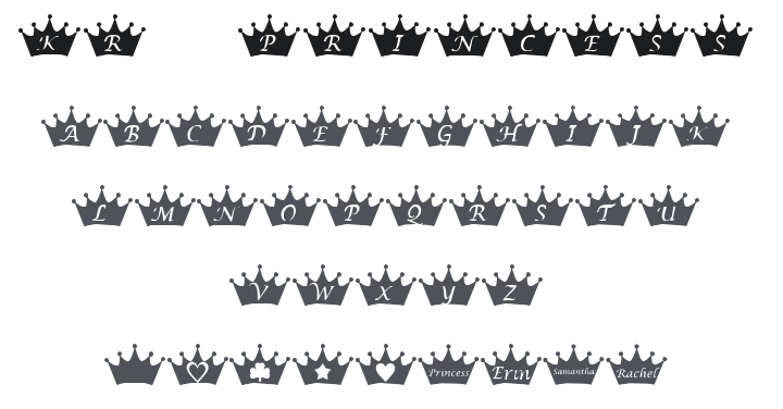 KR PRincEsS Font
