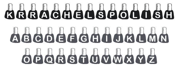 KR Rachel's Polish Font