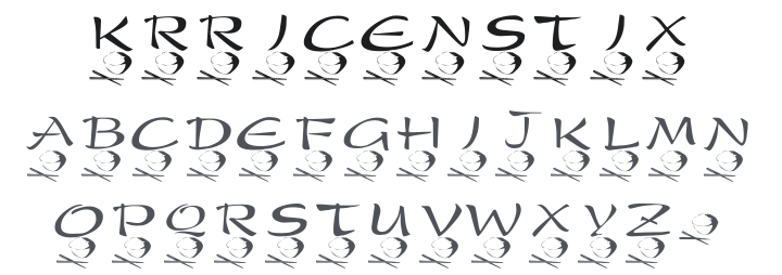 KR Rice N Stix Font