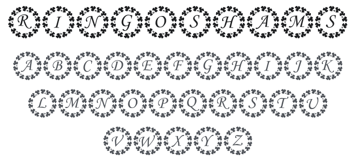 KR Ring O' Shams Font